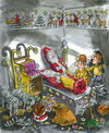 Cartoon: Grave-chamber found! (small) by GB tagged santa,claus,weihnachtsmann,christkind,christmas,grabmal,beigaben,geschenke,entdeckung,ruhestätte,mumie,einbalsamierung