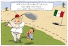 Cartoon: dreamergolf (small) by leopold maurer tagged usa,trump,dreamer,mexiko,illegal,einwanderer,kinder,abschieben