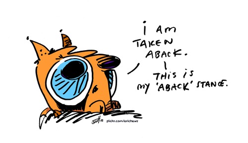 Cartoon: aback (medium) by ericHews tagged taken,back,shock,concern,aback,judge,judgmental