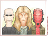 Cartoon: Ron Perlman Tribute (small) by Freelah tagged ron,perlman,hellboy,blade,beauty,beast,vincent
