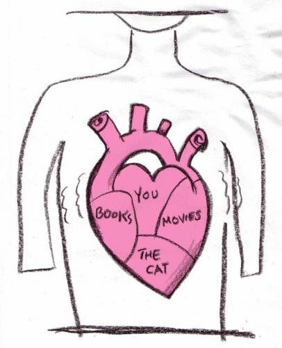 Cartoon: Of course I love you...! (medium) by r8r tagged heart,love,valentine,aorta,affection,cupid,eros,amor