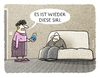 Cartoon: ... (small) by markus-grolik tagged siri,sprachsteuerung,handy,smartphone,betriebssystem,apple,phone,ehepaar,cartoon,grolik