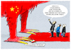 Cartoon: ...hoher Besuch... (small) by markus-grolik tagged xi,jinping,macron,merkel,juncker,china,paris,peking,seidenstrasse,brüssel,handel,wettbewerb,wachstum,industrie,asien,berlin,deutschland,frankreich