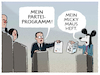 Cartoon: Triell... (small) by markus-grolik tagged micky,maus,tv,triell,bundestagswahl,cdu,csu,laschet,deutschland,klimapolitik,regenwald,union,spd,gruene,scholz,baerbock,umfragen,umweltpolitik,kohle,strom,atomstrom