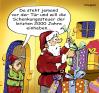 Cartoon: schenkungssteuer (small) by schuppi tagged steuer,schenkungssteuer,weihnachtsmann,geschenke,steuerabzug,steuererklärung,hinterziehung