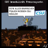 Cartoon: Frauenquote (small) by Anjo tagged csu,frauenquote,parteitag,gleichberechtigung