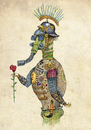 Cartoon: militarist (small) by amorroz tagged war,pacifism,soldier,rose
