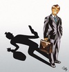Cartoon: Der gemeine Börsewicht (small) by Suley tagged banker,bankenrettung,minuszins,börse,anleger,aktien,notenbanken,spekulanten,europa,bonus,finanzen,aktienkurs,investmentbanker,skandal,manager,suley