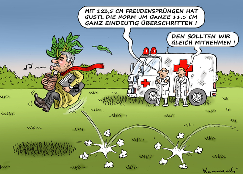 Cartoon: Sieger Gustl Mollath (medium) by marian kamensky tagged gustl,mollath,landgericht,bayereuth,psychiatrie,gustl,mollath,landgericht,bayereuth,psychiatrie