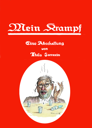 Cartoon: Thilos neues Buch Mein Krampf (medium) by marian kamensky tagged rechtsdruck,deutschland,sarrazin,thilo,krampf,mein,thilo sarrazin,deutschland,rechtsdruck,buch,thilo,sarrazin