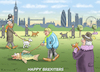 Cartoon: HAPPY BREXITERS (small) by marian kamensky tagged coronavirus,epidemie,gesundheit,panik,stillegung,george,floyd,twittertrump,pandemie,englische,virusmutation,brexit,weihnachten,santa,klaus