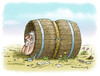 Cartoon: Sparer Diogenes (small) by marian kamensky tagged sparprogramm,griechenland,krise,finanzkrise,diogenes,gürtel,enger,schnallen