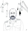Cartoon: Hossein Salami (small) by paolo lombardi tagged iran,pasdaran,israel