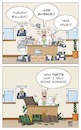 Cartoon: Fake Science (small) by Timo Essner tagged fake,science,fakescience,paid,peer,review,economy,media,politics,corruption,lobbyism,bayer,monsanot,basf,syngenta,cartoon,timo,essner