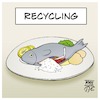 Cartoon: Recycling (small) by Timo Essner tagged recycling,plastik,kunststoff,mikroplastik,müll,meer,müllstrudel,umwelt,umweltschutz,wasser,trinkwasser,wasserverschmutzung,fische,wal,strohhalm,müllinsel,müllvermeidung,verpackung,plastic,sea,oceans,litter,nature,ecology,cartoon,timo,essner