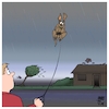 Cartoon: Sturm (small) by Timo Essner tagged wind sturm orkan orkanböen windig stürmisch pustig hund hunde gassi gehen gassigehen spaziergang sturmschäden extremwetter cartoon timo essner