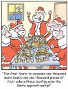Cartoon: TP0206christmassantaworkshop (small) by comicexpress tagged santa,claus,north,pole,toys,sleigh,reindeer,elves,elf,helpers,presents,gifts,chimney,warm,beer,fruitcake,job,application,interviews,apprenticesbarfing,barf,vomit,vomiting