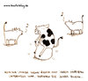 Cartoon: Hüpfball. (small) by puvo tagged kuh,cow,ball,hüpfball,space,hopper,sit,bounce,euter,udder