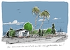 Cartoon: Der Klimawandel ... (small) by Jori Niggemeyer tagged klimawandel,erderwärmung,garten,kleingarten,laube,gartenlaube,schrebergarten,palmen,dattelpalmen,pflanzen