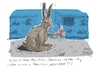 Cartoon: Heute ist ... (small) by Jori Niggemeyer tagged heuteist,haustiere,daumen,maniküre,daumenhoch,positiv,hasen,kaninchen,stall,karnickel,kaninchenstall
