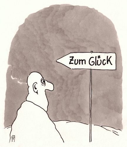 Cartoon: zum (medium) by Andreas Prüstel tagged glück,cartoon,karikatur,andreas,pruestel,glück,cartoon,karikatur,andreas,pruestel