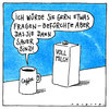 Cartoon: befürchtung (small) by Andreas Prüstel tagged kaffee,milch,frage