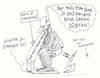 Cartoon: dieser tage (small) by Andreas Prüstel tagged sarrazin,integration,muslime,akwlaufzeiten,bahnhofstuttgart,polen,kriegsbeginn,gesundheitspolitik,hartz4