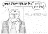 Cartoon: frank walter (small) by Andreas Prüstel tagged steinmeier,kanzlerkandidat