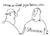 Cartoon: nüscht jejen (small) by Andreas Prüstel tagged ostdeutschland,sachsen,rechtsradikalismus,cartoon,karikatur,andreas,pruestel