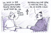 Cartoon: papst und zollitsch (small) by Andreas Prüstel tagged papst,papstbesuch,benedikt,erzbischof,zollitsch,bischofskonferenz,missbrauchsfälle,katholischekirche