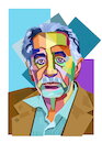 Cartoon: Dr. Aziz Gardi portrait (small) by handren khoshnaw tagged handren khoshnaw