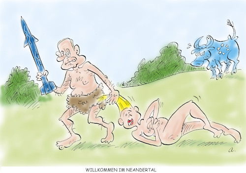 Cartoon: Haarsträubend (medium) by astaltoons tagged ukraine,putin