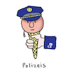 Cartoon: Polizeis (small) by Lo Graf von Blickensdorf tagged sommer,eis,polizei,speiseeis,wortspiel,eiscreme,hitze,polizist,eiswaffel,softeis