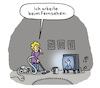 Cartoon: Priviligiert (small) by Lo Graf von Blickensdorf tagged staubsaugen,fernseher,arbeit,fernseharbeit,tv,hausfrau,priviligiert,wortspiel