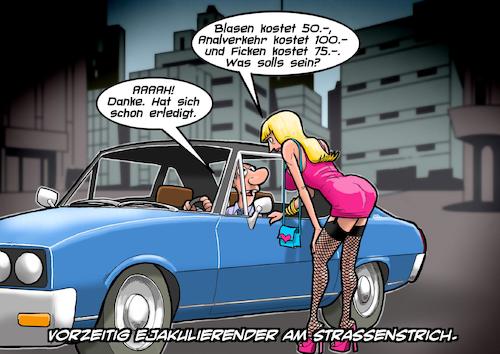 Cartoon: Ejaculatio praecox (medium) by Chris Berger tagged prostitution,freier,nutte,hure,strich,frühzeitige,ejakulation,prostitution,freier,nutte,hure,strich,frühzeitige,ejakulation