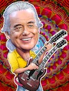 Cartoon: Jimmy Page (small) by Chris Berger tagged led,zeppelin,hardrock,glamrock,gitarrist