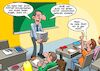 Cartoon: Matheunterricht (small) by Chris Berger tagged math2022,mathematik,unterricht,schule,schüler,test,schularbeit,prozentrechnen