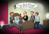 Cartoon: Passwort (small) by Chris Berger tagged tod,sterben,alter,mann,passwort,netflix,familie,pfarrer,sterbezimmer