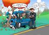 Cartoon: Unfall (small) by Chris Berger tagged smartphone,steuer,lenker,fahrer,unfall,crash,whatsapp,polizei,handy