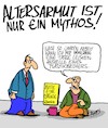 Cartoon: Ein Mythos (small) by Karsten Schley tagged alter,rente,altersarmut,geld,einkommen,soziales,arbeit,kapitalismus,ausbeutung
