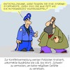 Cartoon: Formulierungen (small) by Karsten Schley tagged religion,emotionen,sprache,korrektheit,deeskalation,polizei,sicherheit,integration,höflichkeit,ethik,gesellschaft,deutschland,europa,politik