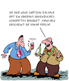 Cartoon: Frechheit!! (small) by Karsten Schley tagged wein,genuss,weinprobe,frankreich,trinken,alkohol,bouquet,charakter,elsass,industrie