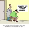 Cartoon: GUTE BESSERUNG!! (small) by Karsten Schley tagged gesundheit,ärzte,augenärzte,brillen,sehen,lesen,bier,geld,trinken