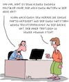 Cartoon: Hintern in der Hose (small) by Karsten Schley tagged politik,politiker,wahlkampf,meinungen,courage,medien,rückgrat,parteien,säuberungen,demokratie,populismus,shitstorm,sozialmedien,gesellschaft,deutschland