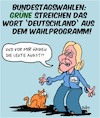Cartoon: Keine Angst! (small) by Karsten Schley tagged politik,wahlen,deutschland,grüne,sozialismus,lepen,baerbrock,medien,gesellschaft