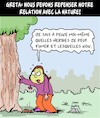 Cartoon: Liens de Greta (small) by Karsten Schley tagged greta,relations,nature,fff,climat,medias,politique,environnement,societe