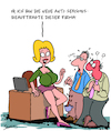 Cartoon: Neue Kollegin (small) by Karsten Schley tagged business,wirtschaft,männer,frauen,karriere,sexismus,politik,soziales,büro,arbeitnehmer,gesellschaft
