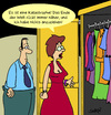 Cartoon: Nichts anzuziehen (small) by Karsten Schley tagged mayaprophezeihung,welt,katastrophe,aberglaube,ende,der,frauen,mode