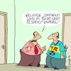 Cartoon: Statement (small) by Karsten Schley tagged arbeitsplatz,arbeitgeber,arbeitnehmer,kleidung,religion,statement,glaube,sport,vorschriften,fussball,gesellschaft,deutschland