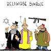 Cartoon: Symbole (small) by Karsten Schley tagged religion,symbole,terrorismus,gewalt,extremismus,islam,fanatismus,kriminalität,politik,sicherheit,gesellschaft,deutschland,europa